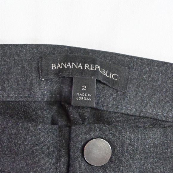 Banana Republic 2 Gray Ponte Legging Dress Pants - Picture 3 of 5